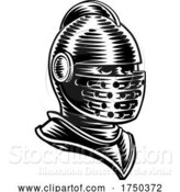 Vector Illustration of Knight Helmet by AtStockIllustration