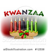 Vector Illustration of Kwanzaa Candles and Text by AtStockIllustration