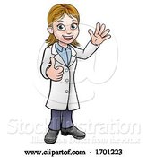 Vector Illustration of Lady Scientist Doctor or Lab Tech by AtStockIllustration