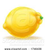 Vector Illustration of Lemon Fruit Emoji Icon by AtStockIllustration