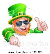 Vector Illustration of Leprechaun St Patricks Day Cool Character by AtStockIllustration