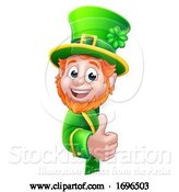 Vector Illustration of Leprechaun St Patricks Day Sign by AtStockIllustration