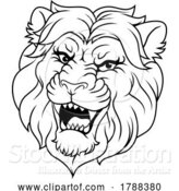 Vector Illustration of Lion Angry Lions Team Sports Mascot Roaring by AtStockIllustration