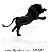 Vector Illustration of Lion Silhouette by AtStockIllustration