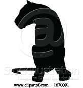 Vector Illustration of Lions Silhouette by AtStockIllustration