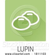 Vector Illustration of Lupin Bean Legume Food Icon Concept by AtStockIllustration