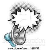 Vector Illustration of Megaphone with a Speech Bubble by AtStockIllustration