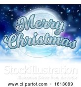 Vector Illustration of Merry Christmas Moon Graphic by AtStockIllustration