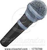 Vector Illustration of Microphone Comic Book Pop Art Illustration by AtStockIllustration