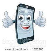 Vector Illustration of Mobile Cell Phone Mascot Character by AtStockIllustration