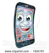 Vector Illustration of Mobile Cell Phone Mascot Character by AtStockIllustration