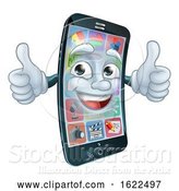Vector Illustration of Mobile Phone Cell Mascot Character by AtStockIllustration
