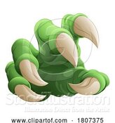 Vector Illustration of Monster Claw Dinosaur Dragon Talon Hand by AtStockIllustration