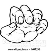 Vector Illustration of Monster Claw Hand by AtStockIllustration