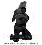 Vector Illustration of Mother and Child Family Silhouette by AtStockIllustration