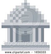 Vector Illustration of Museum Pixel 8 Bit Video Game Art Icon by AtStockIllustration
