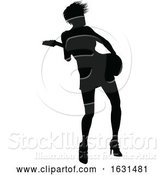 Vector Illustration of Musician Guitarist Silhouette by AtStockIllustration