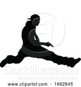 Vector Illustration of Musician Guitarist Silhouette by AtStockIllustration