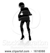 Vector Illustration of Musician Guitarist Silhouette, on a White Background by AtStockIllustration