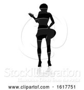 Vector Illustration of Musician Guitarist Silhouette, on a White Background by AtStockIllustration