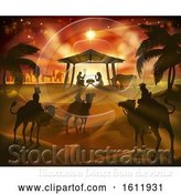 Vector Illustration of Nativity Christmas Scene by AtStockIllustration