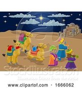 Vector Illustration of Nativity Scene Wise Men Christmas by AtStockIllustration
