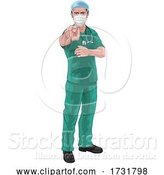 Vector Illustration of Nurse Doctor Pointing Your Country Needs You by AtStockIllustration