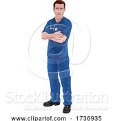 Vector Illustration of Nurse or Doctor in Scrubs with Stethoscope by AtStockIllustration