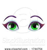 Vector Illustration of Pair of Eyes by AtStockIllustration