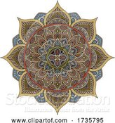 Vector Illustration of Pattern Motif Mandala Art Ornament Design Element by AtStockIllustration