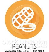 Vector Illustration of Peanut Nut Food Allergy Icon Concept by AtStockIllustration