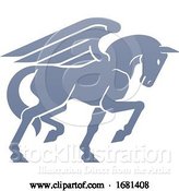 Vector Illustration of Pegasus Winged Horse Concept by AtStockIllustration