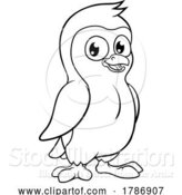 Vector Illustration of Penguin Bird Coloring Wildlife Mascot by AtStockIllustration