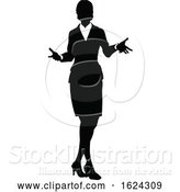 Vector Illustration of People Business Silhouettes by AtStockIllustration