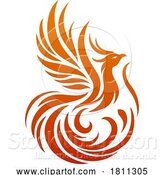 Vector Illustration of Phoenix Mascot Logo by AtStockIllustration