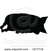 Vector Illustration of Pig Silhouette Farm Animal by AtStockIllustration
