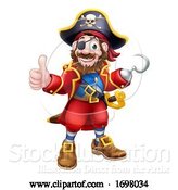 Vector Illustration of Pirate Captain Character Mascot by AtStockIllustration