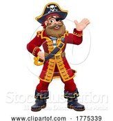 Vector Illustration of Pirate Fun Captain Character Mascot by AtStockIllustration