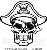 Vector Illustration of Pirate Hat Skull and Crossbones by AtStockIllustration