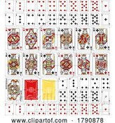 Vector Illustration of Playing Cards Deck Full Complete Red Yellow Black by AtStockIllustration