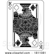 Vector Illustration of Playing Cards Deck Pack King of Diamonds Design by AtStockIllustration