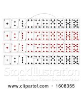 Vector Illustration of Playing Cards Deck Set of Aces and All Number Cards from 2 to 10 by AtStockIllustration