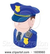Vector Illustration of Police Guy Avatar People Icon by AtStockIllustration