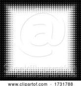 Vector Illustration of Pop Art Half Tone Border Background Frame by AtStockIllustration