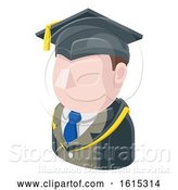 Vector Illustration of Professor Teacher Guy Avatar People Icon by AtStockIllustration