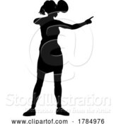 Vector Illustration of Protest Rally March Megaphone Silhouette Person by AtStockIllustration