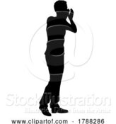 Vector Illustration of Protest Rally March Shouting Silhouette Person by AtStockIllustration