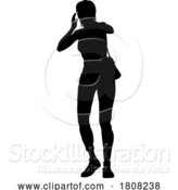 Vector Illustration of Protest Rally March Shouting Silhouette Person by AtStockIllustration