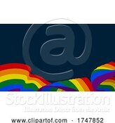 Vector Illustration of Rainbow Pride Peace Flag Design by AtStockIllustration