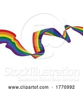 Vector Illustration of Rainbow Pride Peace Flag Design by AtStockIllustration
